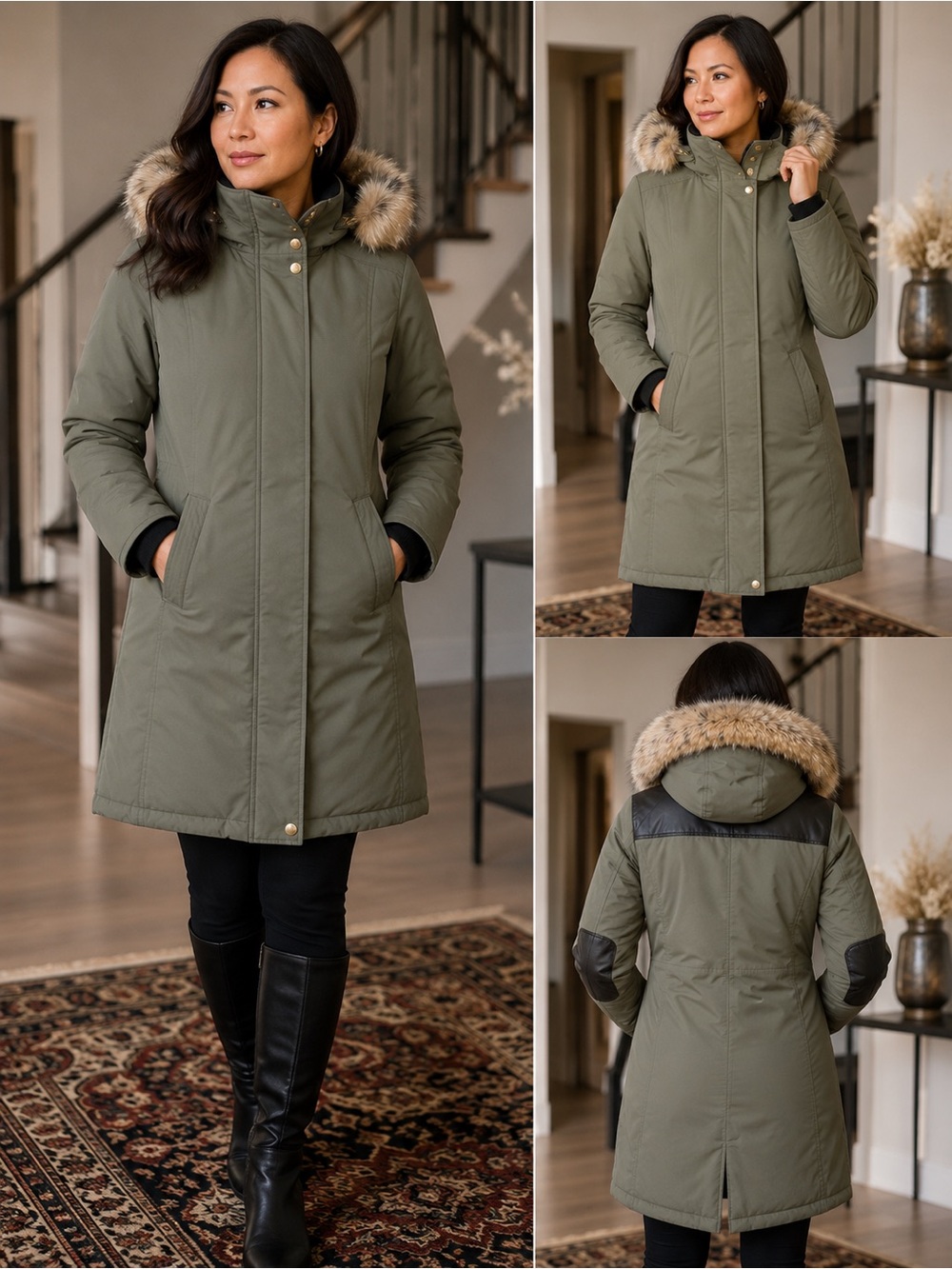 CMFR Down Parka with Coyote Fur Trim – Size XS | Rated to -30°C